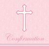 Faith Pink Confirmation Lunch Napkins 18 Per Pack