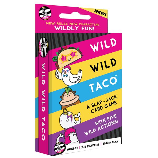 Wild, Wild Taco – by Taco Cat Goat Cheese Pizza - Hilarious, Fast-Paced Slap-Jack Card Game for Kids, Teens, and Adults. Family Friendly Party Game. Great Gift for Kids Ages 7+, 2-8 Players, 10 min