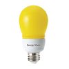 Bulbrite CF14A19/YB 15-watt Compact Fluorescent Yellow Bug A19, Medium Base, Yellow, 60W Equivalent