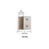 CRL MFCW11 Brushed Stainless Wall Mount Square Mall Front Clamp