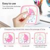 Yunbaoit Visual Timer for Kids & Adults, 60 Minute Unicorn Countdown Timer with Silent Flash Function, Time Management Tool for Classroom, Home, Kitchen, Office (Pink)