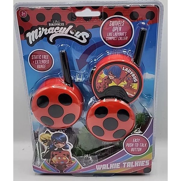 Miraculous Lady Bug Walkie Talkies for Kids (H) Ships free and fast.