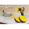 New Quick Change Shaft 3 Pack Medium Yellow Drill Brush Tile and Grout Cleaning