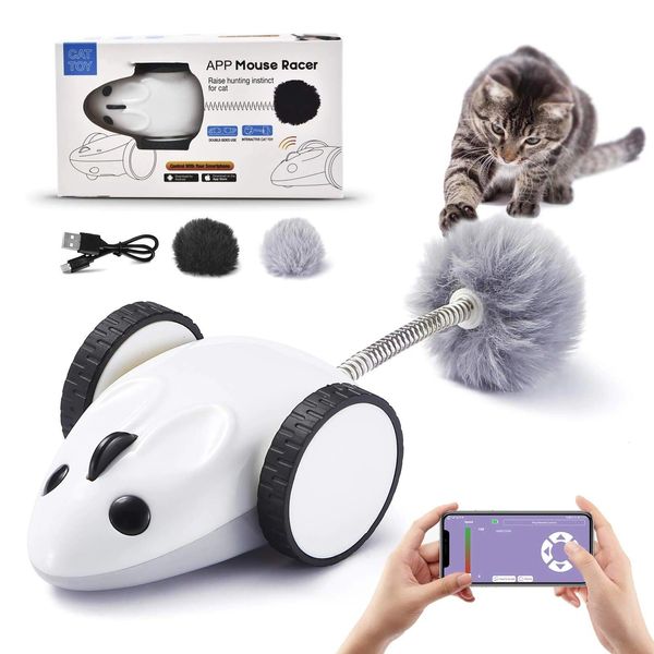 Electric Whisker Wonderland Cat Toy - White / Usb