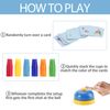 SEISSO Quick Stacking Cups, Stack Cups Set Engaging Educational Speed Training Cup Stacking Set for Kids Games, 30 Stack Cups with 54 Challenge Cards, 1 Bell