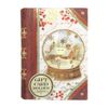Punch Studio 53923 Christmas Storage Box, Mini BOOK, Gift Card Set (Snow Globe)