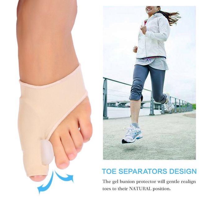 1 Pair Bunion Pads Toe Bunion Corrector Protector Gel Polyurethane Toe Spreader