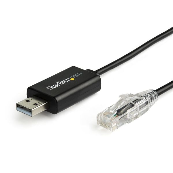 StarTech.com 1.8m RJ45 to USB Cisco Compatible Console Cable for Cisco, Juniper, and Many Other Devices, Windows, Mac, Linux, ICUSBROLLOVR