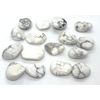 Howlite Small Crystal Tumbled Stones - 5 Pc