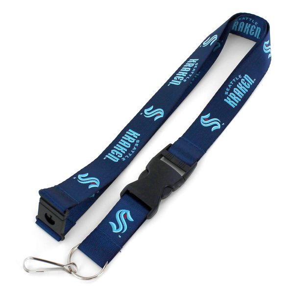 Aminco NHL Seattle Kraken NHL Seattle Kraken (Navy) Team Lanyard, Navy, 22