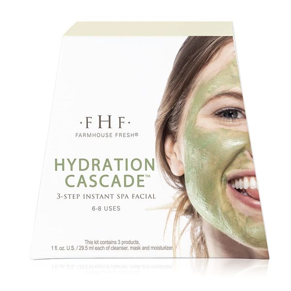 FarmHouse Fresh Hydration Cascade 3-step Instant Spa Facial, 3 ct.