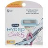 Schick Hydro Silk Moisturizing Razor Blade Refills for Women with Shower Hanger, 4 Count