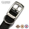Ancol Heritage Leather Collar Black 26-31cm Size 2