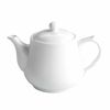 Moonlight Ceramic Tea Pot White 17.6oz / 500ml - Porcelain Teapot