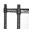 5-Tier Shelves Wire Shelving Unit Rack Space Storage Organizer for Kitchen Black