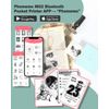 Phomemo Sticker Printer -M02 Mini Thermal Printer Bluetooth Sticker Maker with 3 Rolls Paper, for DIY Creation, Study Notes, Memo, List, Work Plan, Gift, Cyan