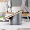 Portable Electronic Device Stand - Black Walnut Wood Laptop Stand, Ergonomic Com