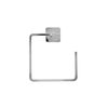Croydex Camberwell Flexi-Fix Towel Ring, Screw or Glue, Silver