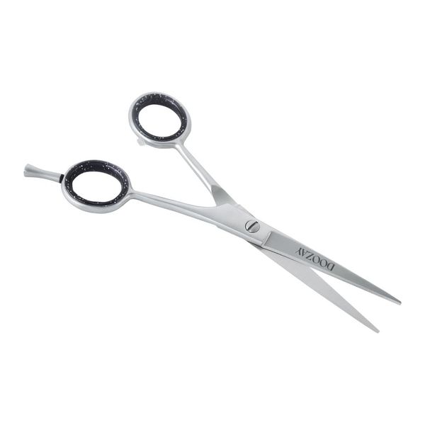 Doozay Professional Hair Scissors 6” Extremely Sharp Blades, Fine Cutting Blades, Hair Cutting Scissors Professional, Hair Shears, Barber Scissors for Men and Women (Stainless steel Scissor)