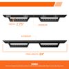 For 07-19 Silverado/Sierra Crew Cab Side Nerf Bar Running Board w/5" Cleat Step
