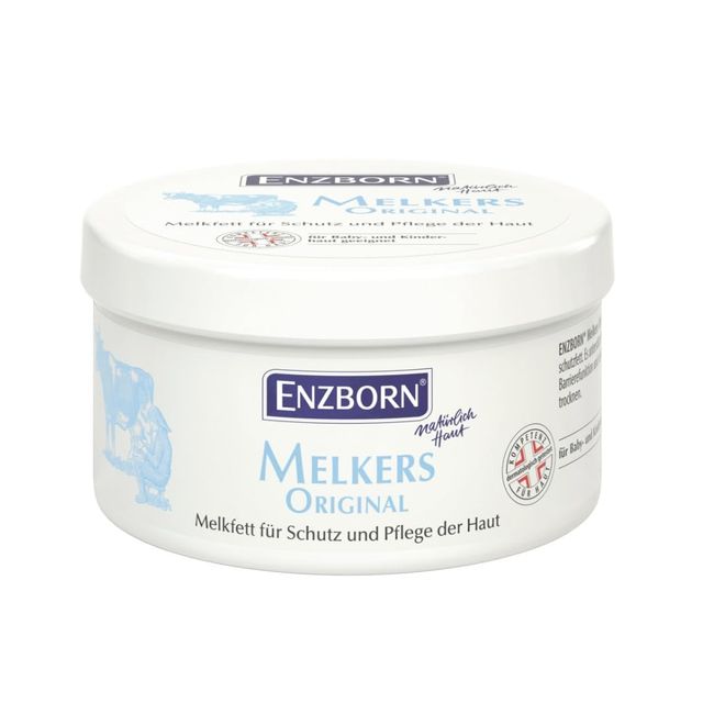 ENZBORN® MELKERS ORIGINAL Melkfett | Auch für raue Hände | Intensive Feuchtigkeitspflege | Mit echter Kuhmilch | Wertvolle Nährstoffe | 250 ml