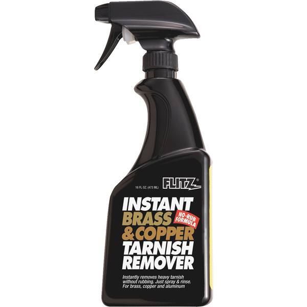 (6)-Flitz 16 Oz Instant Multi-Use Brass & Copper Tarnish Remover NO Rub Formula