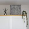 JVL Urban Square Paper Lidded Storage Basket
