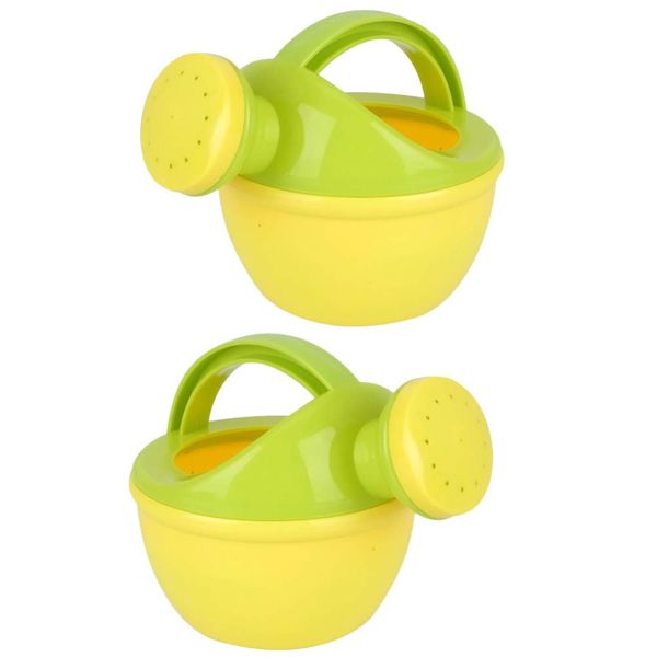 Toddmomy 2Pcs Kids Watering Can Bath Water Can Plastic Watering Can Kids Bath Toys Beach Toys Play Sand Toys for Toddlers Kids