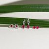 Ivy Gems 9ct Yellow Gold Ruby Heart Stud Earrings