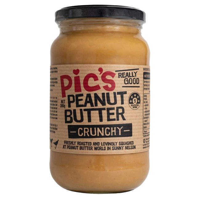 【Pic’s Peanut Butter】ピックスピーナッツバター (あらびきクランチ-Crunchy-, 380グラム)