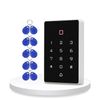 ReaIOKbii Security Keypad Access Control IP68 Waterproof RFID Keyboard Controller Reader 2000 Users 10ID Key Fob For Access Control Kit System Backlit Keypad