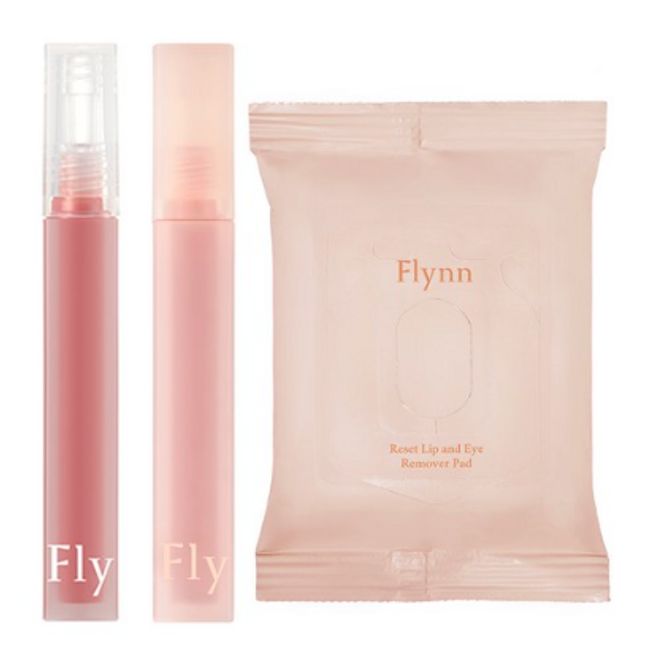 Flynn Dive Water Tint 01 Clear In + Breeze Velvet Tint 01 Red Wood + Lip & Eye Remover Pad Set