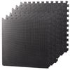 F2C 24 Pieces Puzzle Exercise Mat EVA Foam Interlocking Tiles with 48 End Borders for Gym Home Exercise Workout Floor Protecting, Cover 96 Square Feet