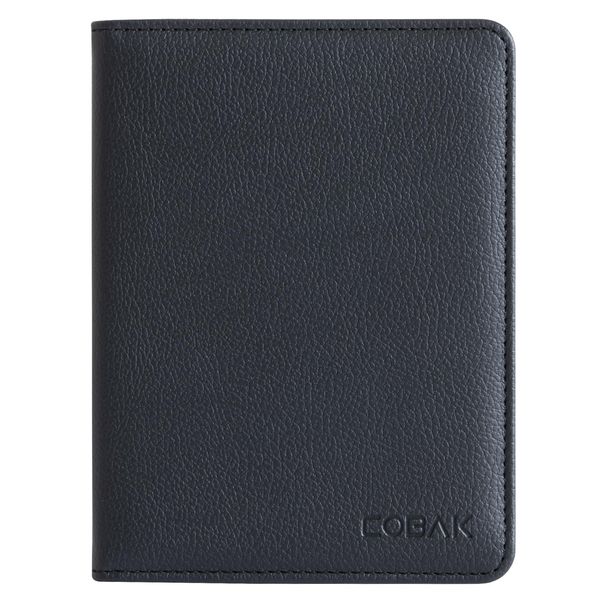 CoBak Passport Holder & Boarding Card Combo - Upgraded PU Leather Travel Wallet w/Card Protector for Women and Men. Lightweight & Easy to carry - Passport Cover (Black)