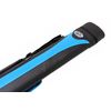 BAIZE MASTER 2X2 Stripe Oval Quad Snooker Pool Cue Case - Holds Two 2 Piece Cues (Blue)