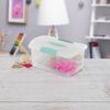 Sterilite 6 Pack Stackable Storage Bin, Latch Lid, Medium Nesting ShowOff, Clear