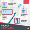 8pk Toothbrushes Multipack | Family Toothbrush Pack | Soft Toothbrush Manual Toothbrush Multipack | Tooth Brush | Disposable Toothbrush Medium Tooth Brushes | Bulk Toothbrushes Adults | Teeth Brushes