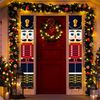 Esteopt Nutcracker Christmas Decorations - Outdoor Wall Decor & Gifts - Nutcracker Soldier Model Hanging Banners