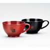 Aizu Lacquerware Soup Bowl (Lacquer), Negoro, Akebono Set