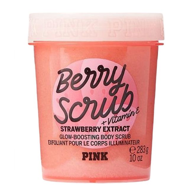 VICTORIAS SECRET PINK BERRY SCRUB BODY SCRUB STRAWBERRY EXFOLIANT 10 oz 238g New