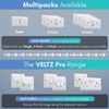USB C Socket | 20W Super Fast Charging | PD, QC 4.0 | VELTZ Pro | Double Plug Wall Socket 13A 2 Gang | White (3 Pack)