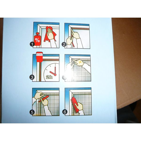 Flyscreen Queen Window Kit easy Fit White 150 x 180cm