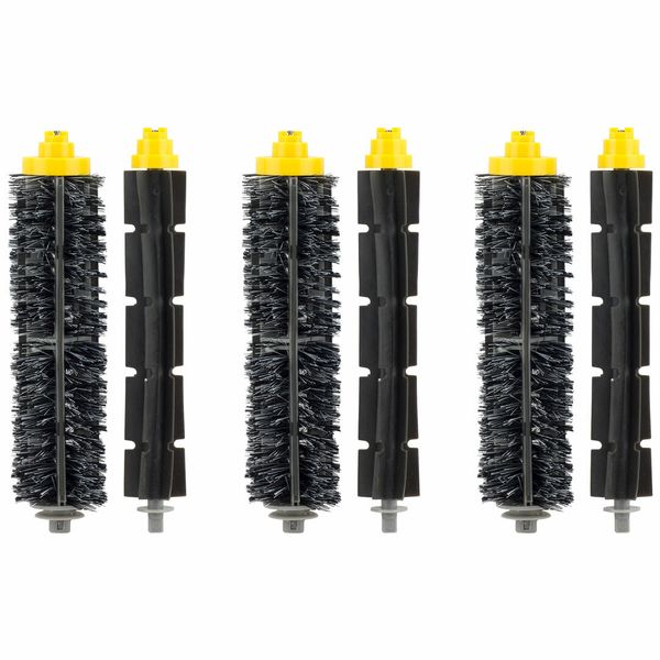 3 Pack Bristle Brush & Beater Brush Replacement Kit for iRobot Roomba 700 Series