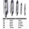 5pcs 1mm-5mm Center Drill Countersink Set 60° Angle Bits HSS Lathe Mill Press