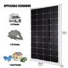 200W Watt 12V Monocrystalline Solar Panel Solar Panel RV Camping Home Off Grid