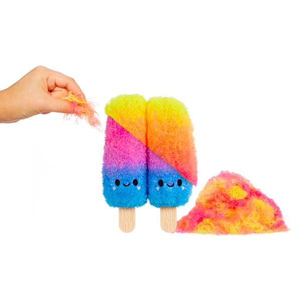 Fluffie Stuffiez Ice Pops Small Collectible Feature Plush - Surprise Reveal Unboxing Huggable Tactile Play Fidget DIY Ultra Soft Fluff