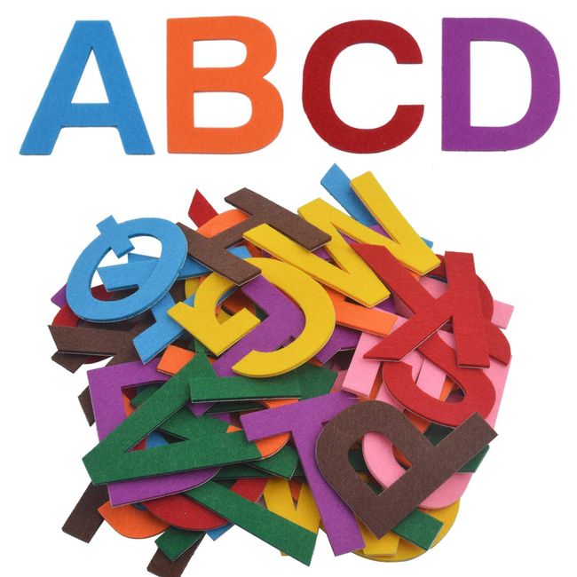 Felt Alphabet Letters Sticker  Kindergarten Alphabet Letters