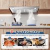 30 inch Built-in/Insert Range Hood 450CFM Kitchen Ducted/Ductless Vent LEDs New