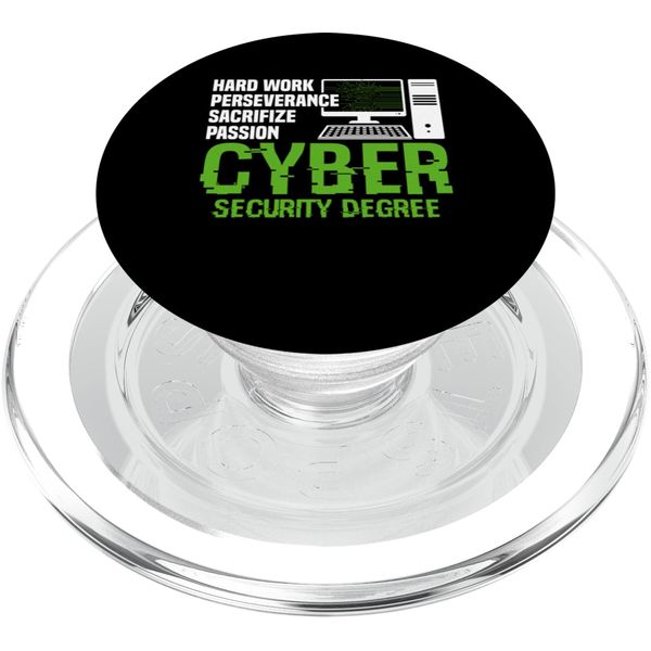Cyber Security Hard Work Hacker Cybersecurity Professional PopSockets PopGrip for MagSafe