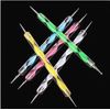 5pcs 1 Set 2-Way Dotting Pen Marbleizing Tool Nail Art Design Dot Paint Tools US